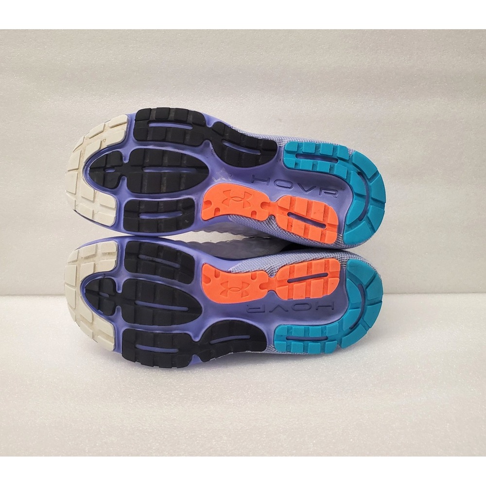 Under Armour HOVR Mega 3 Clone Womens Running Shoes White/Blue size 9 - Picture 10 of 11